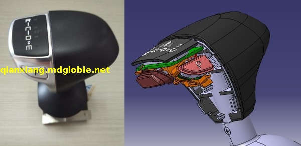 电子换挡手球设计开发